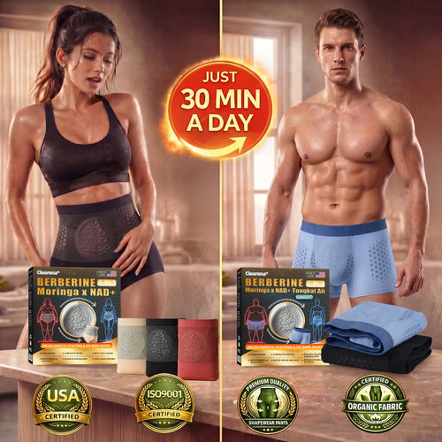 2026 6-in-1 Micro-Particle Sculpting & Fat-Burning Shorts for Women & Men with Male Vitality Support | Moringa × Berberine × NAD+